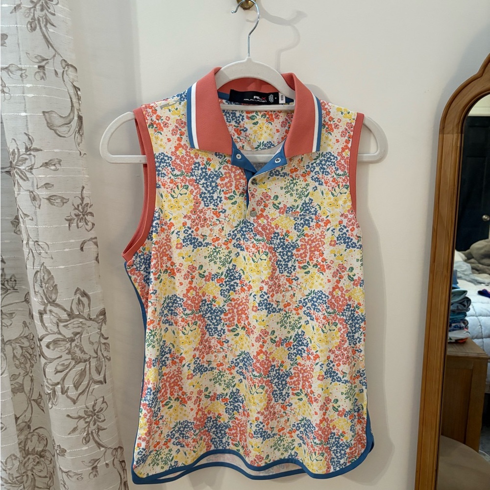 RLX Ralph Lauren Multicolor Floral Tank Top